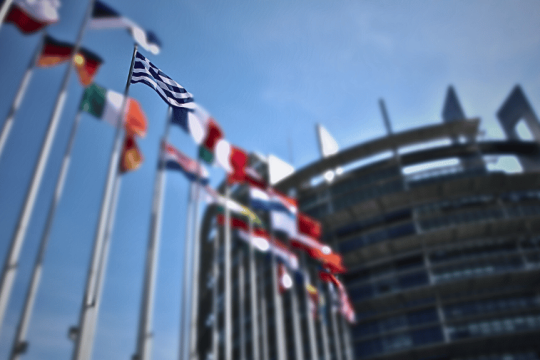 Σημαίες των χωρών-μελών της ΕΕ στο Ευρωκοινοβούλιο